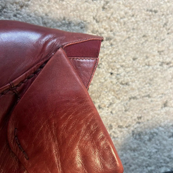 Arnold Churgin red leather ankle boots worn under 5 times mint  condition 8.5 - Picture 5 of 16